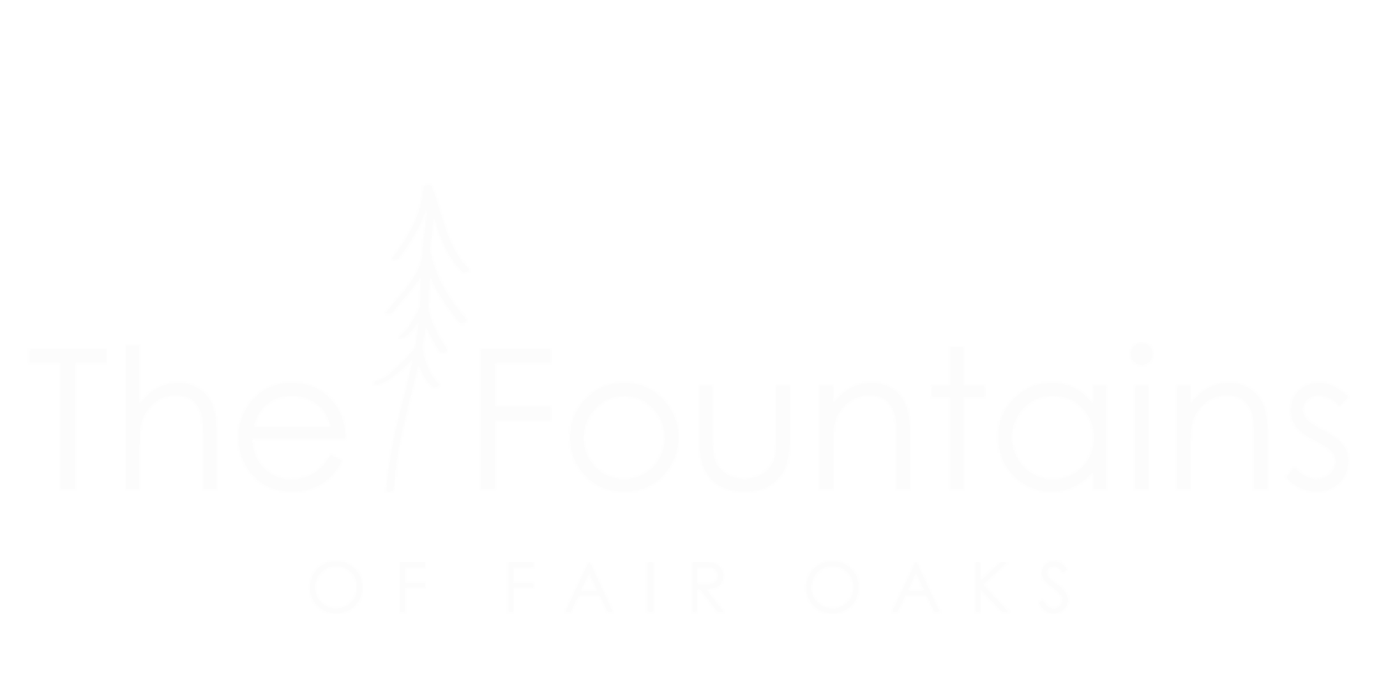 A logo with a tree and the text